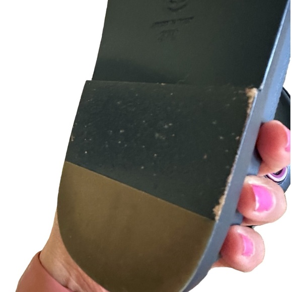 Chanel 2022 Lambskin Cha-Nel Mules Sandals Black Multicolor Size 37 - Picture 6 of 12